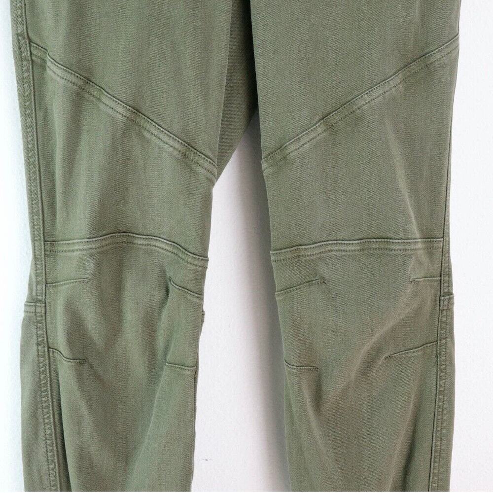 Spanx Size S Stretch Twill Cargo Jogger Pants Darkened Olive Green - Picture 4 of 10